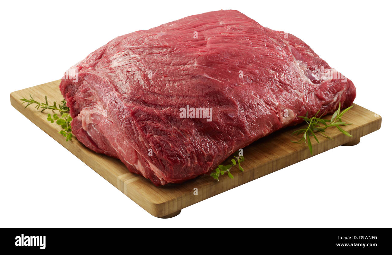 raw beef chuck roll Stock Photo