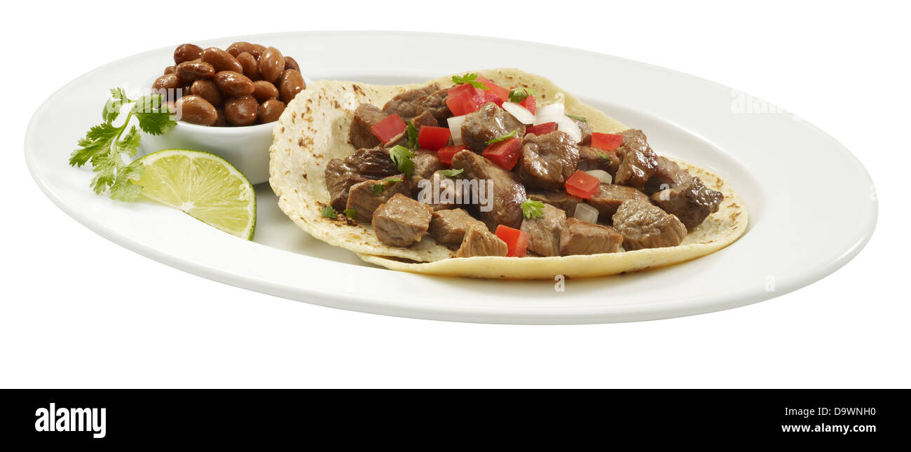 prepared carne asada Stock Photo