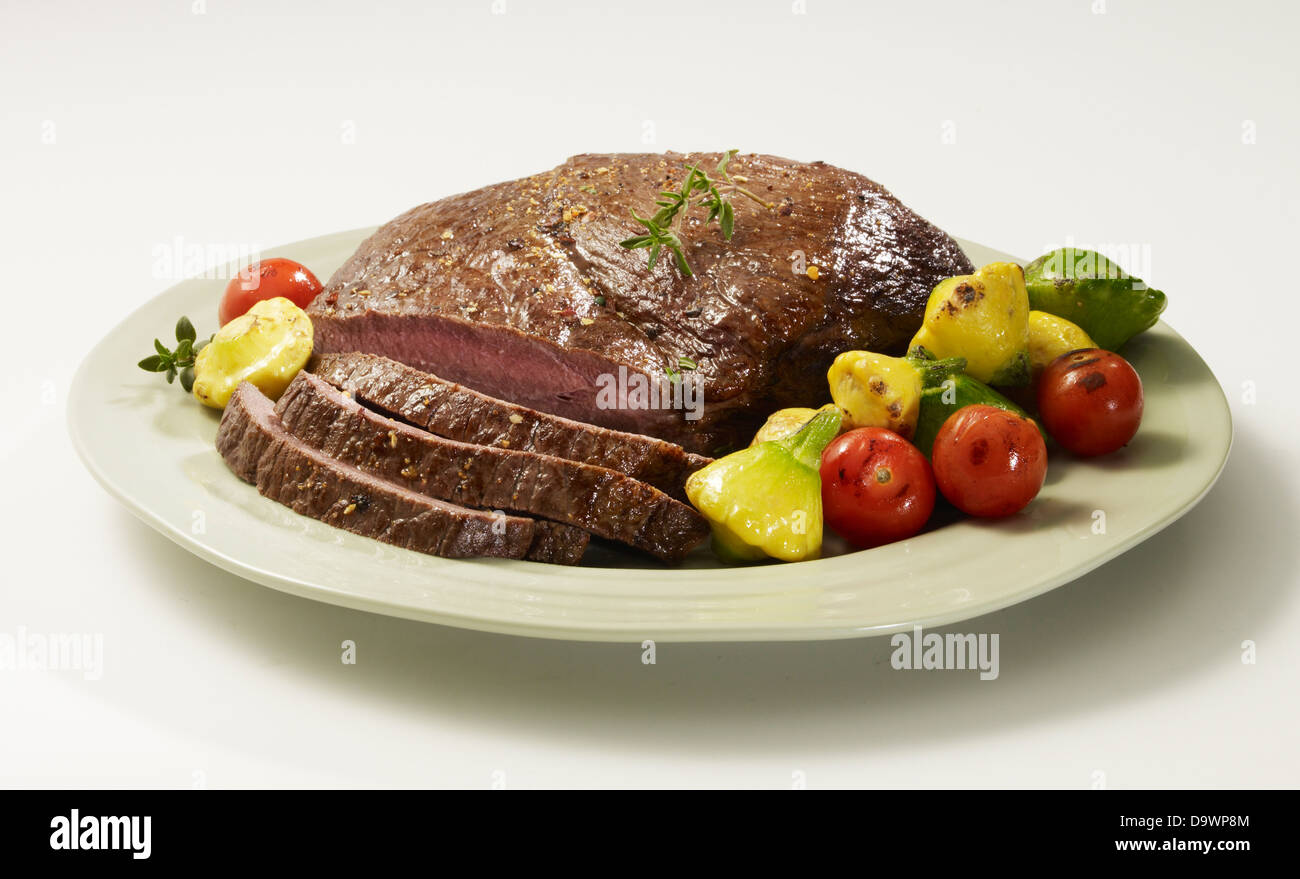 sirloin tip roast cut Stock Photo