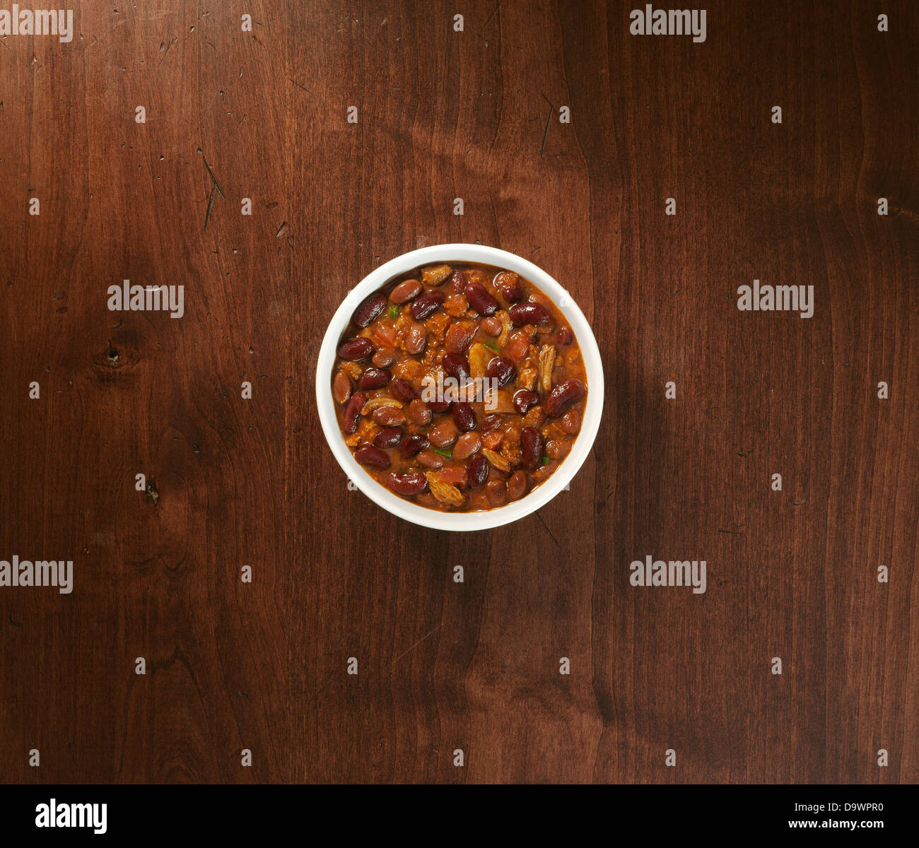 chili black beans mix Stock Photo