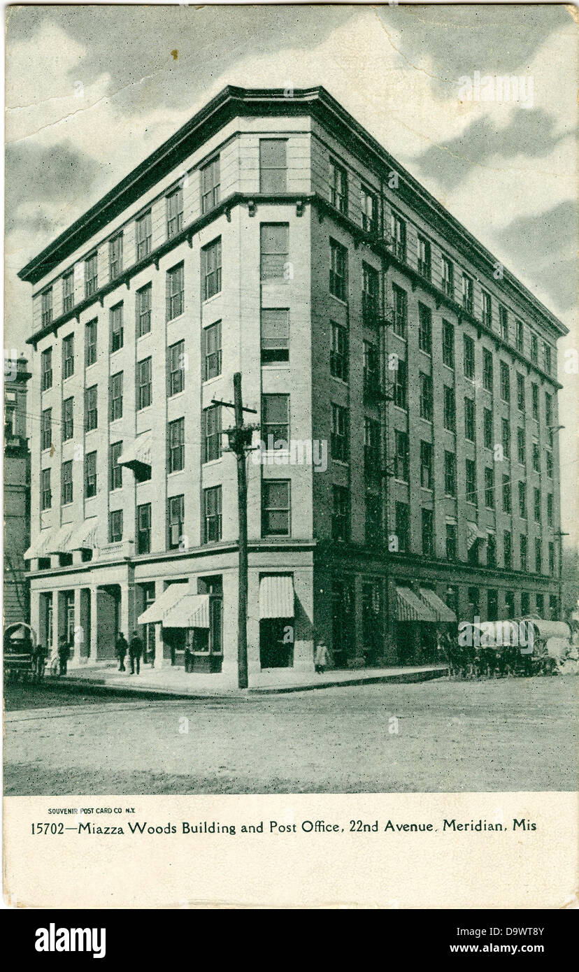 Miazza Woods Building and post office, 22nd Avenue, Meridian, Miss