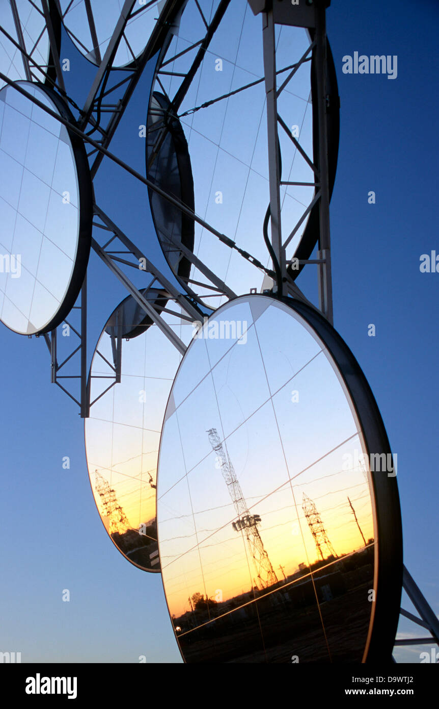 Stirling Solar power systems solar dish engine at the STAR Center