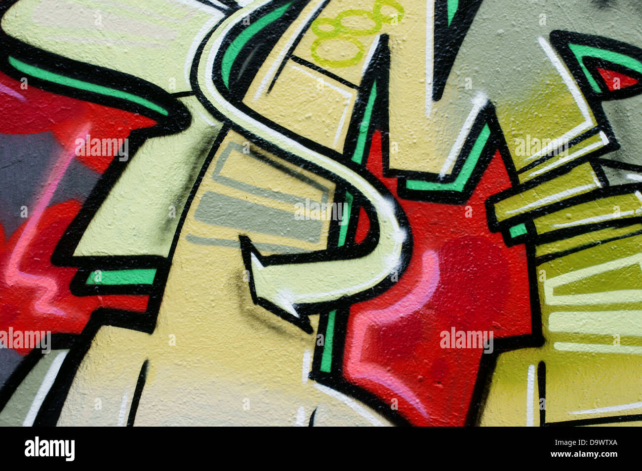 Arrow as Graffiti Stock Photo