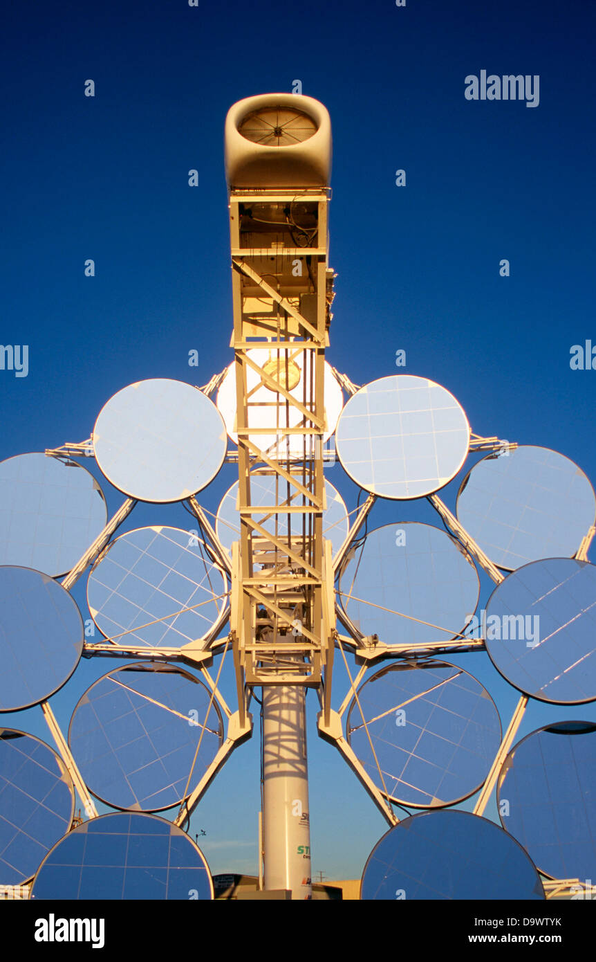 Stirling Solar power systems solar dish engine at the STAR Center