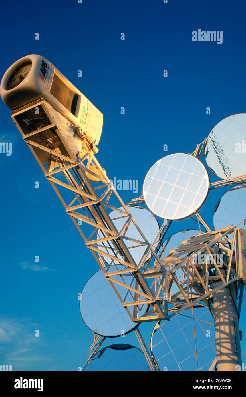 Stirling Solar power systems solar dish engine at the STAR Center