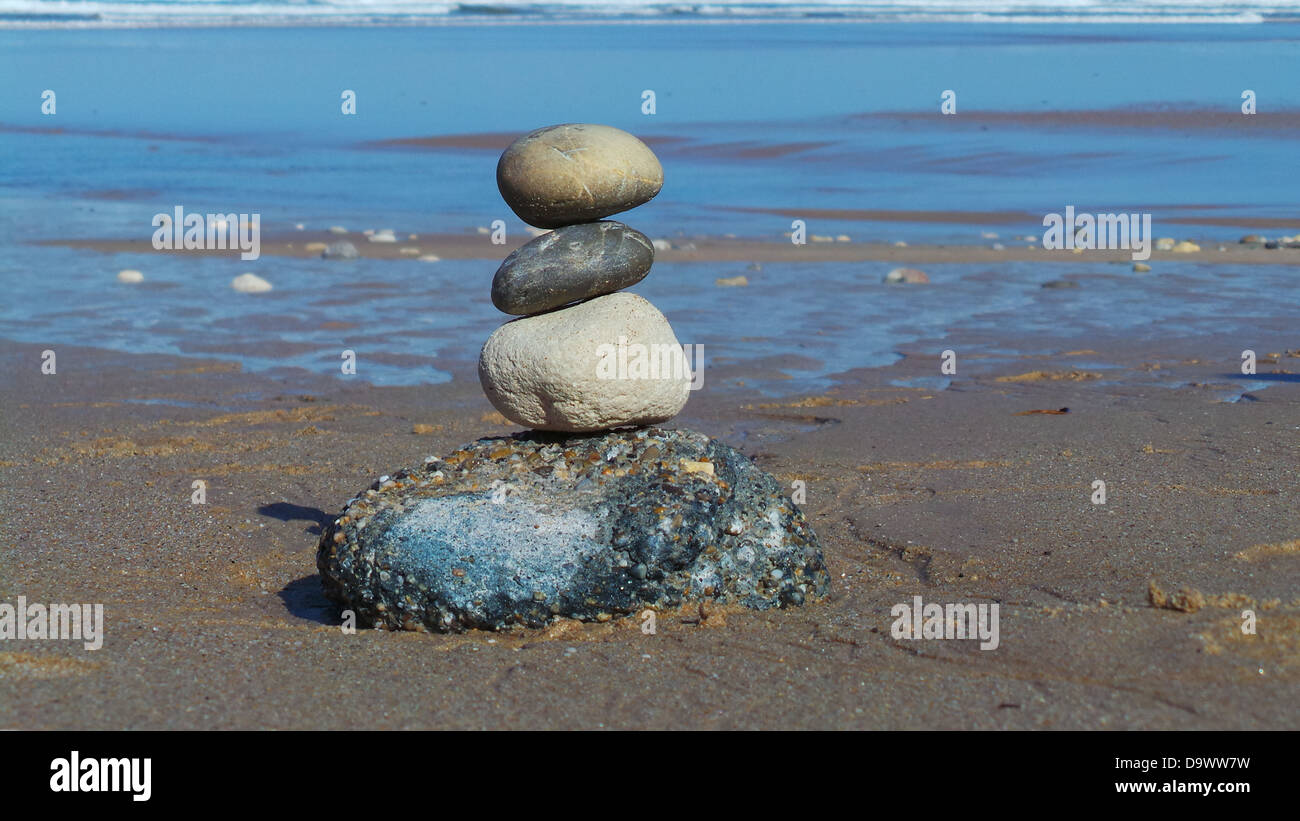 stones on a French beach Stock Photo - Alamy
