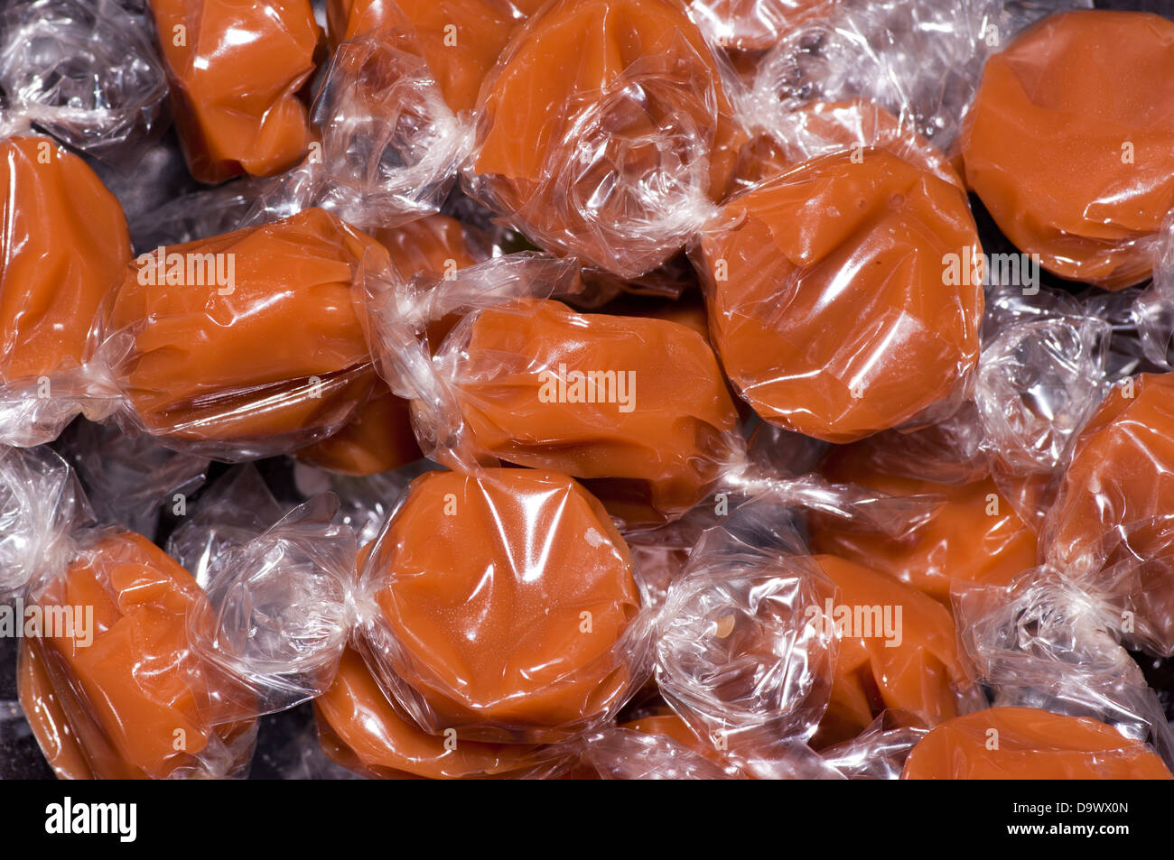 Wrapped Toffees Stock Photo