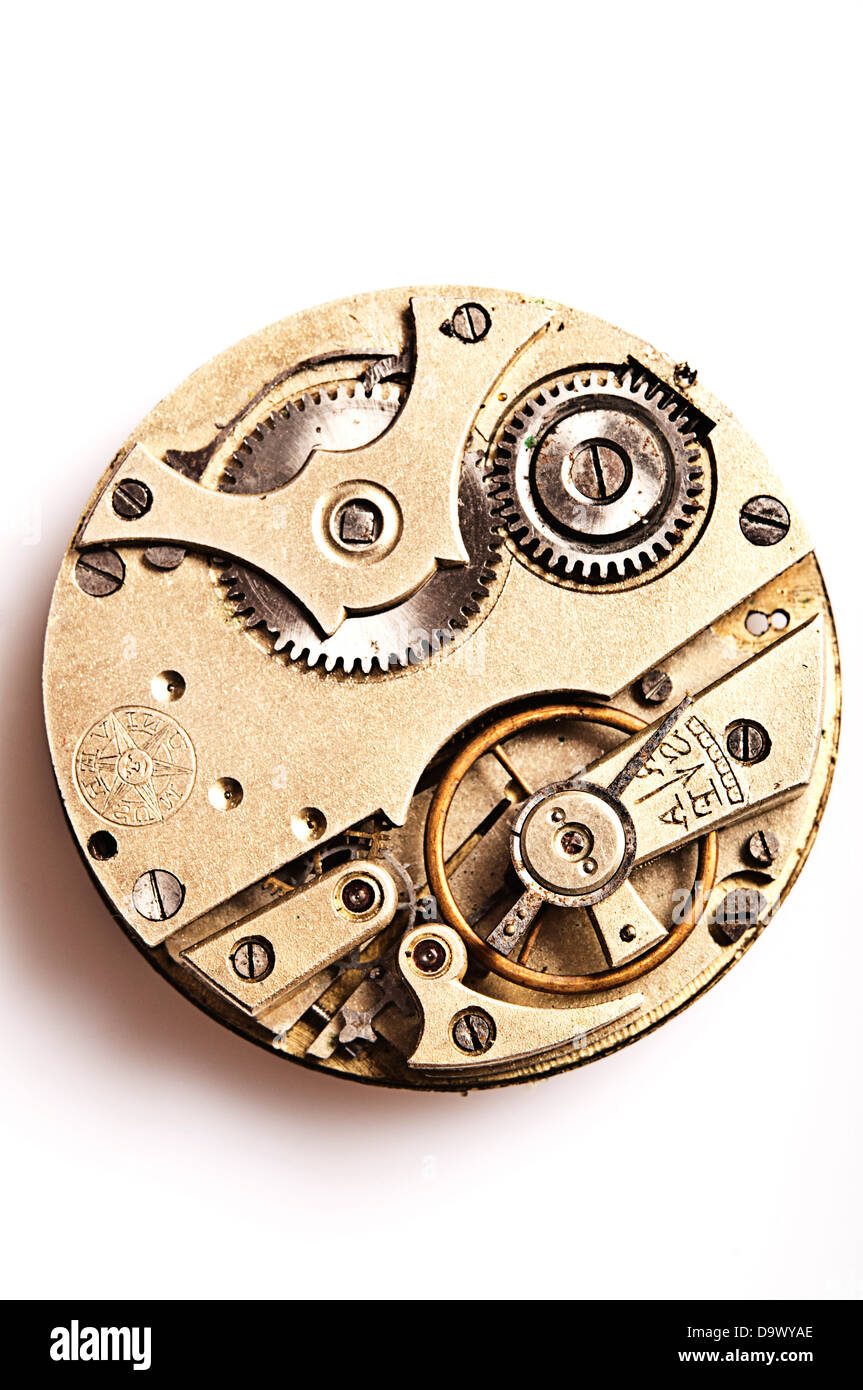 movements of a pocket watch Stock Photo Alamy