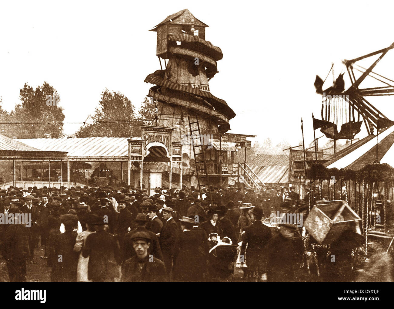 Hull Fair early 1900s Stock Photo Alamy