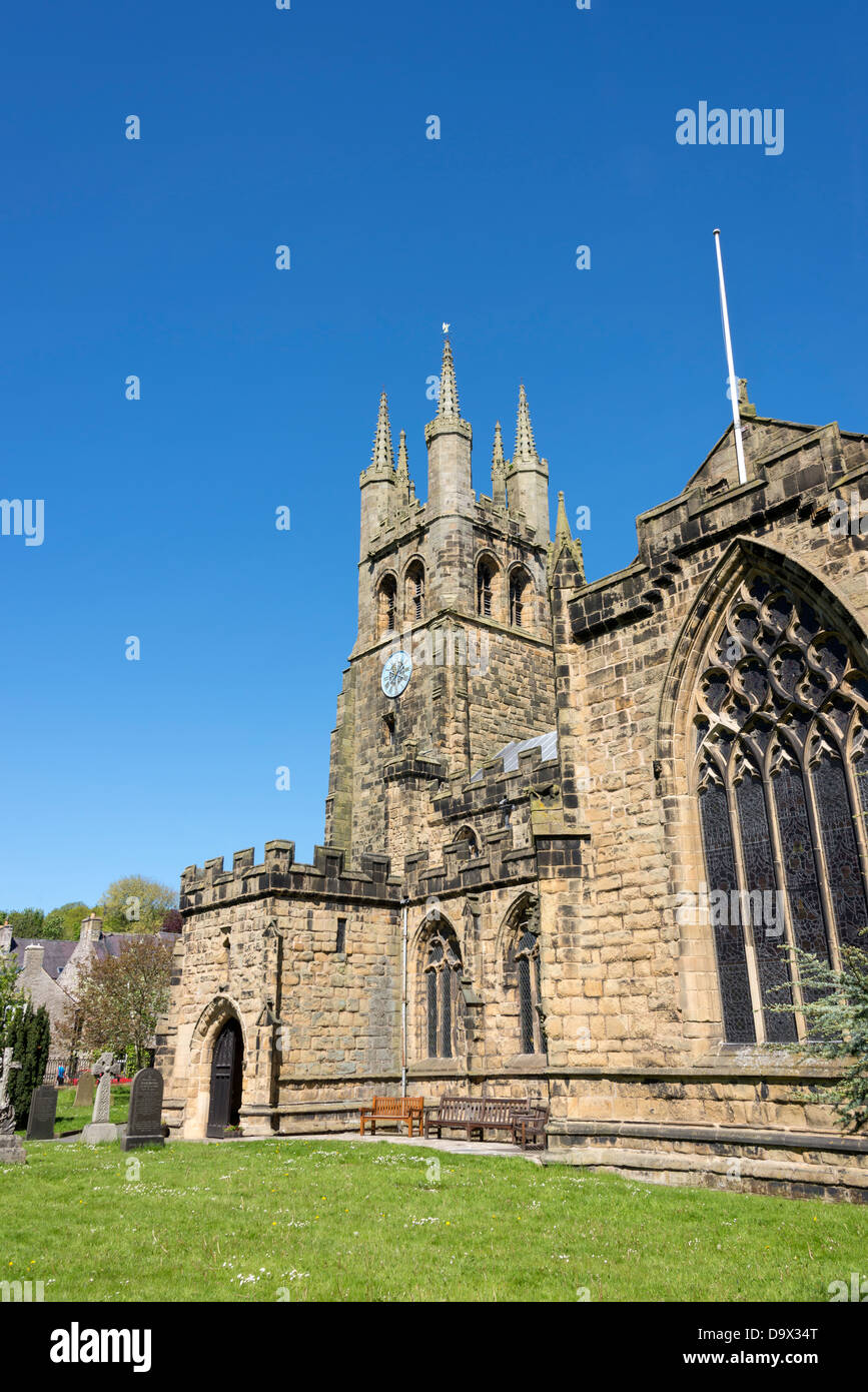 St John the Baptist church Tideswell - known as Cathedral of the Peak. Tideswell, Derbyshire, England. Stock Photo