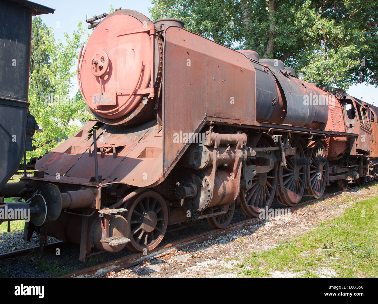 old steam locomotive in the rust Stock Photo