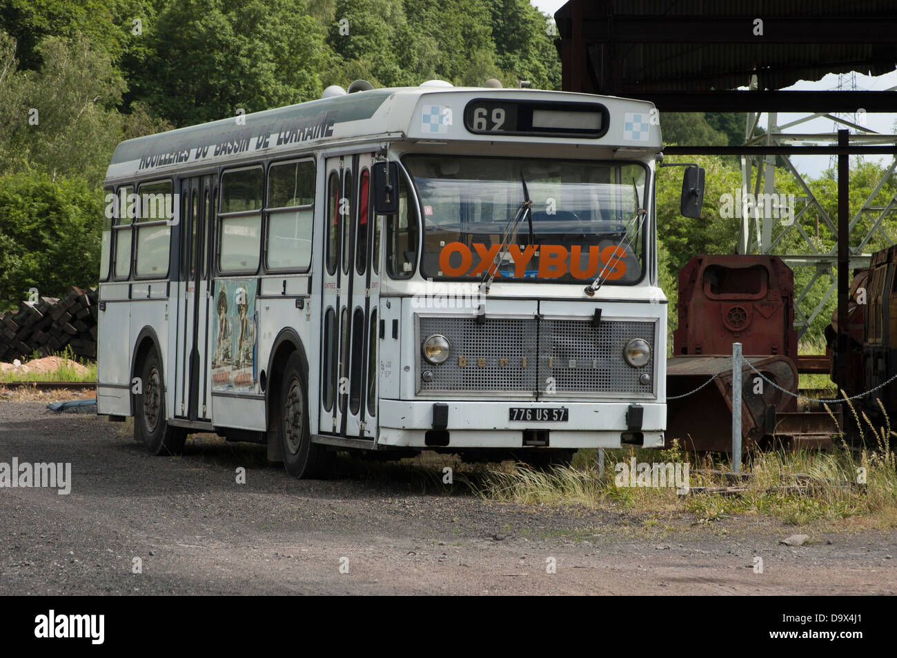 old bus of Museum Carreau Wendel, France Stock Photo
