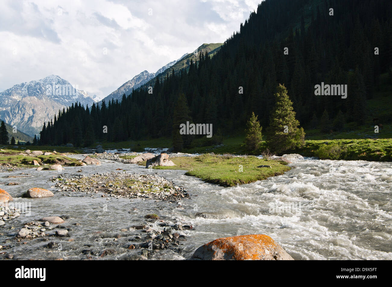 Mountain Valley Aksay, Kyrgyzstan Stock Photo - Alamy