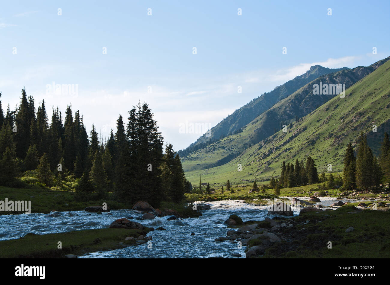 Mountain Valley Aksay, Kyrgyzstan Stock Photo - Alamy