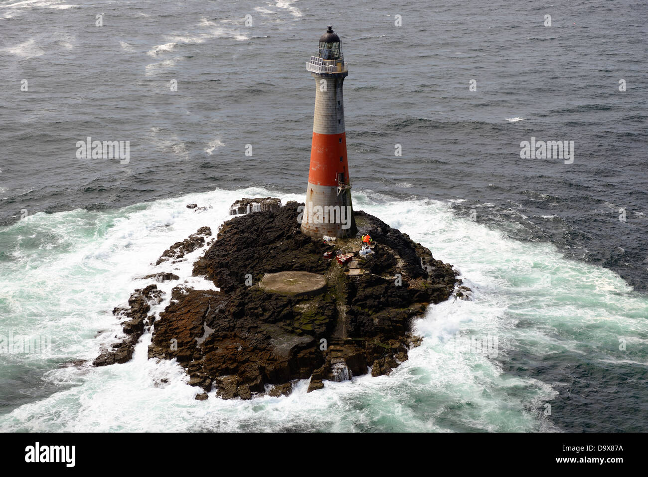 Dubh Artach Lighthouse (west of Colonsay and SW of Mull) Stock Photo