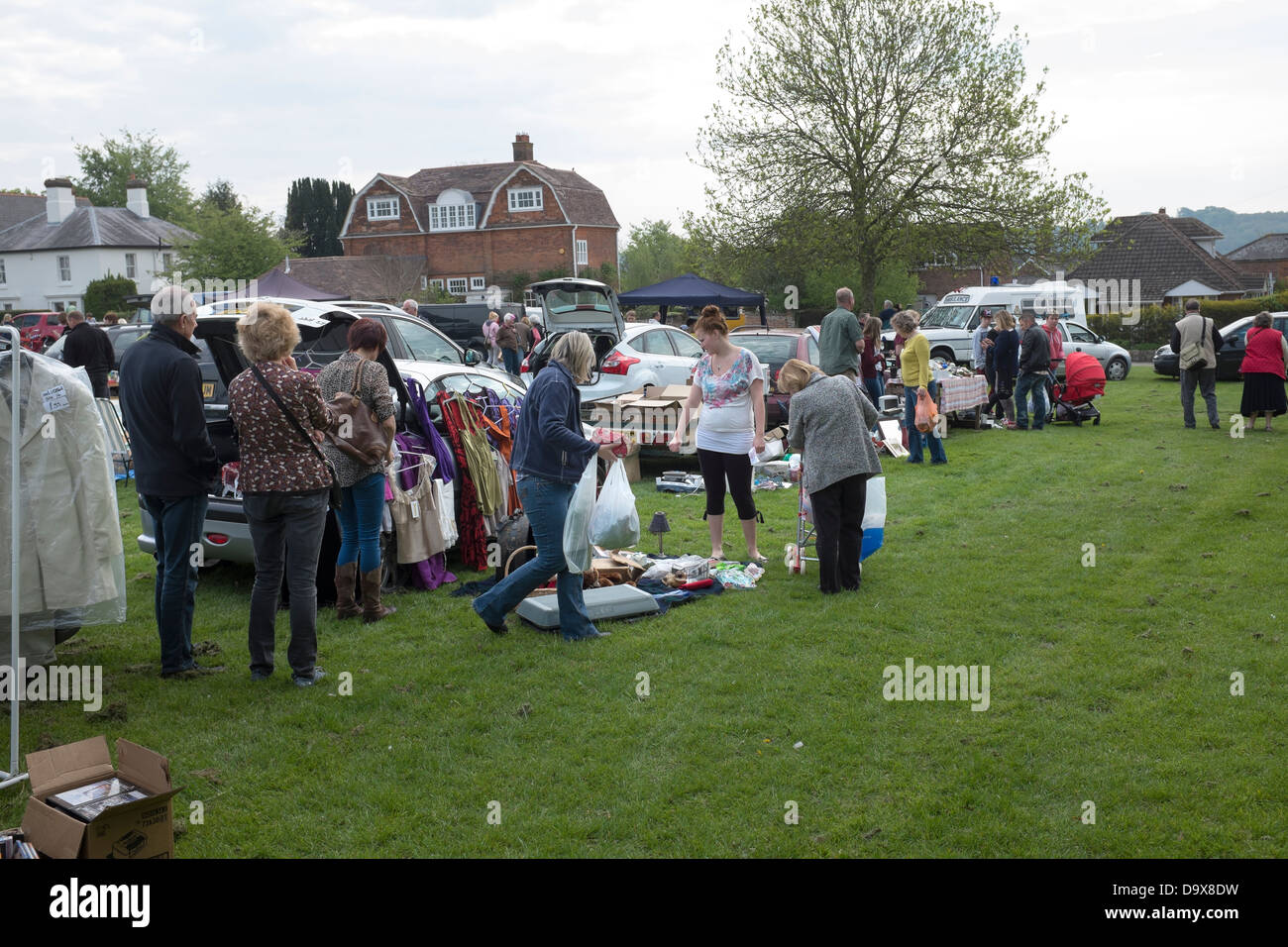 Car Boot Sale Marlborough Stock Photo Alamy