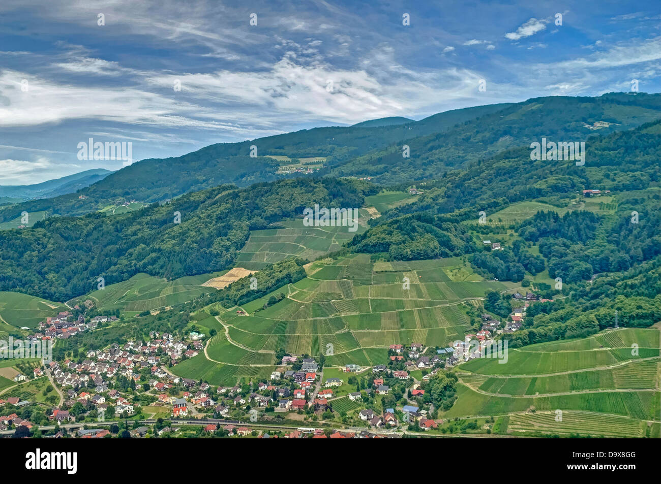 Black forest village mountain highlands insurgent vines wine country