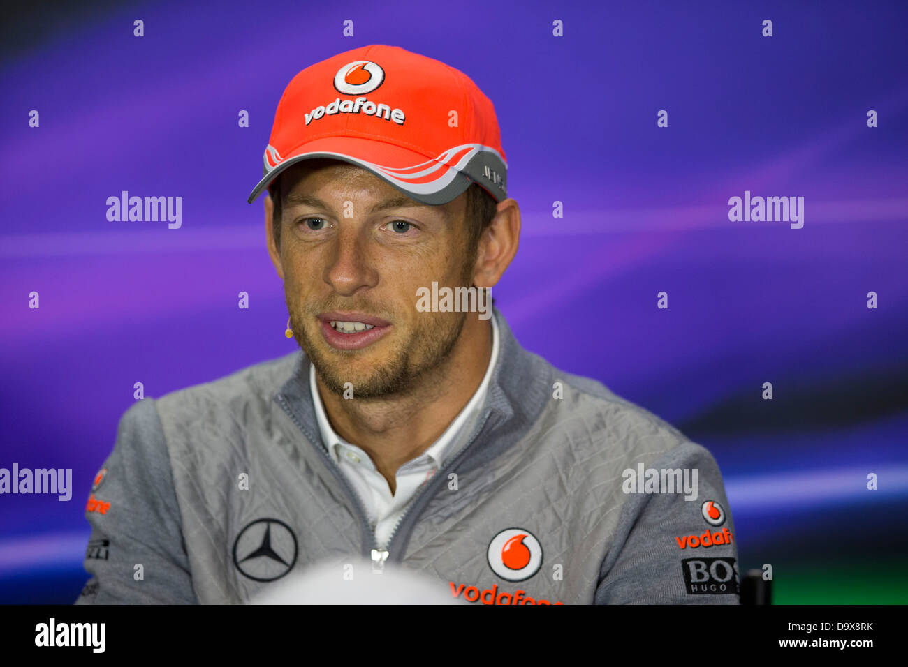 British Grand Prix 2013 Jenson Button Stock Photo Alamy