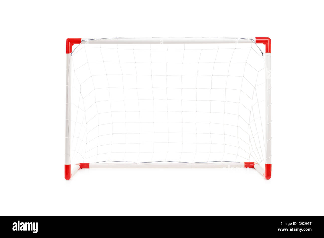 Studio shot of a soccer goal Stock Photo