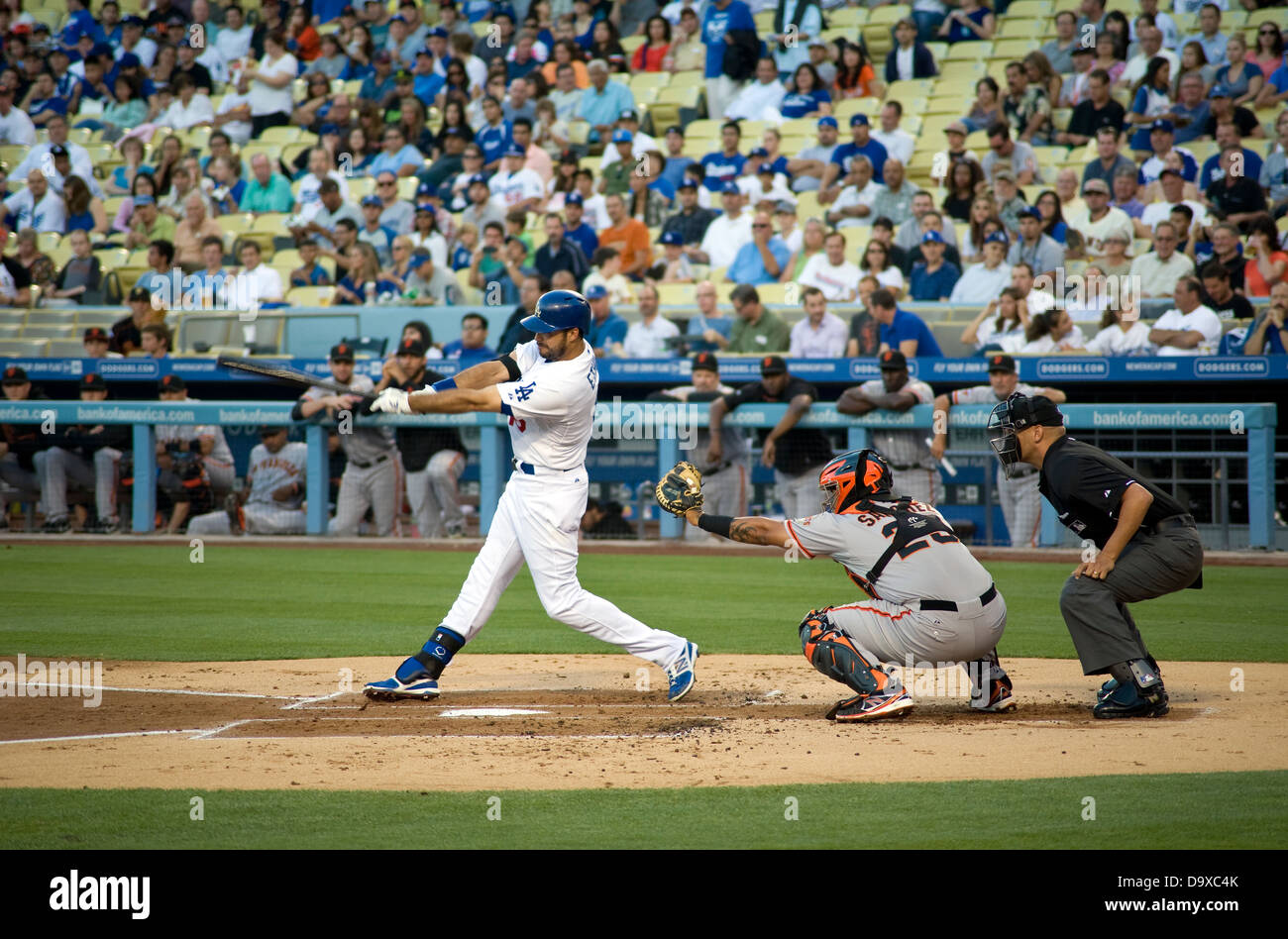 Los Angeles Dodgers - Jersey Logo (2014) - Baseball Sports Vector