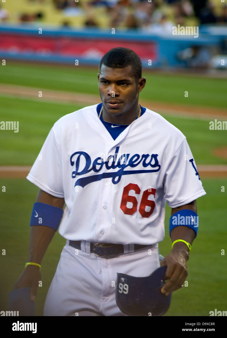 Yasiel Puig of the Los Angeles Dodgers Stock Photo - Alamy