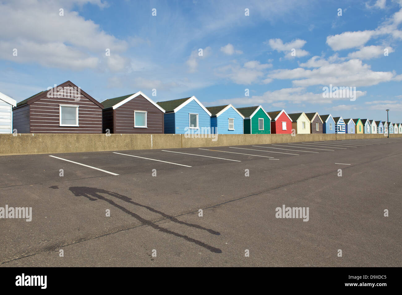 Beach huts in Southwold, Suffolk Stock Photo