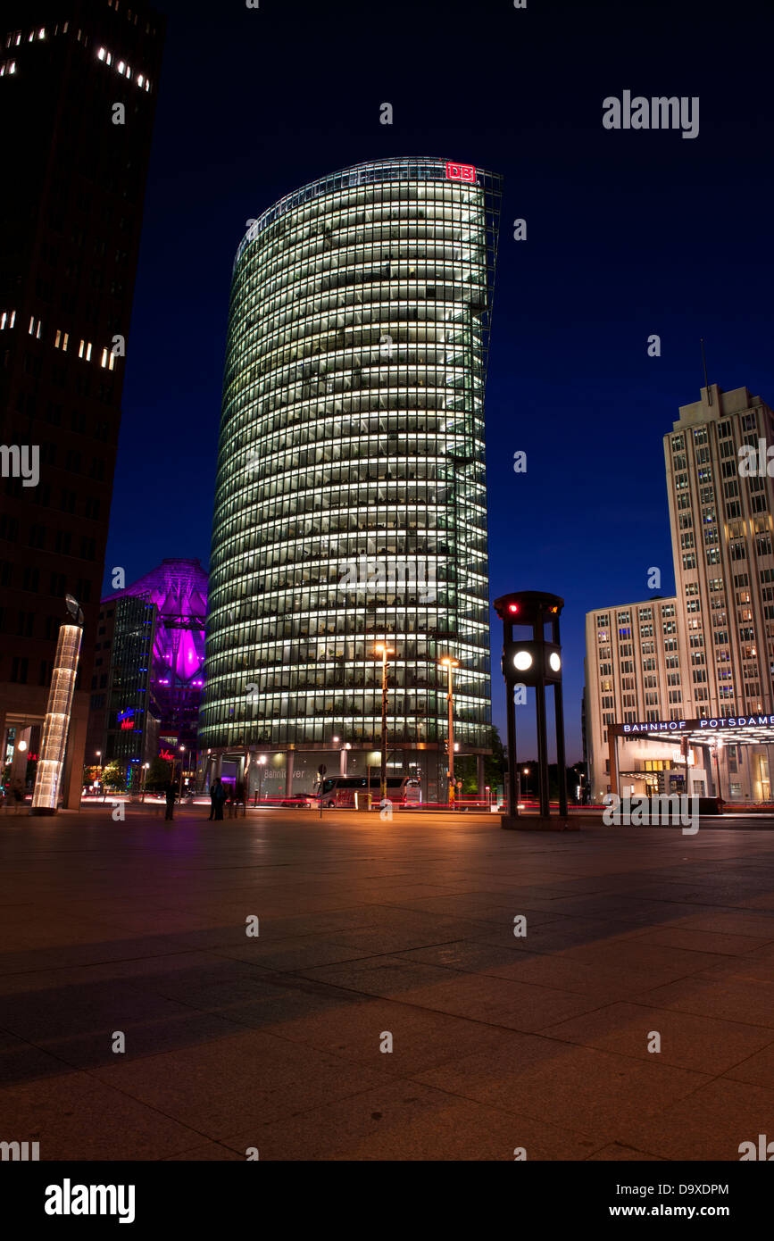 Potsdamer Platz, Berlin at night Stock Photo - Alamy