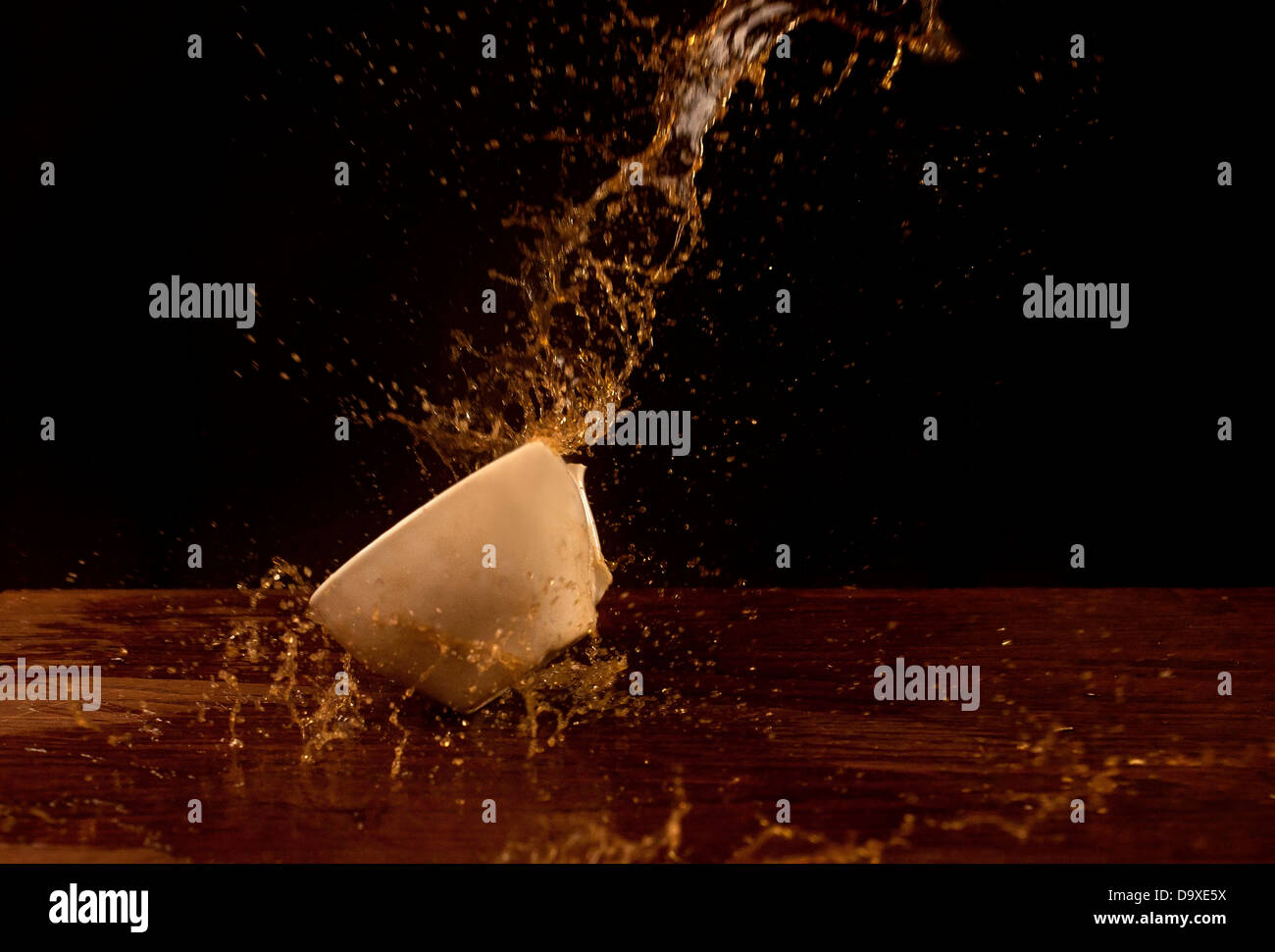 Coffee Cup crash Stock Photo Alamy