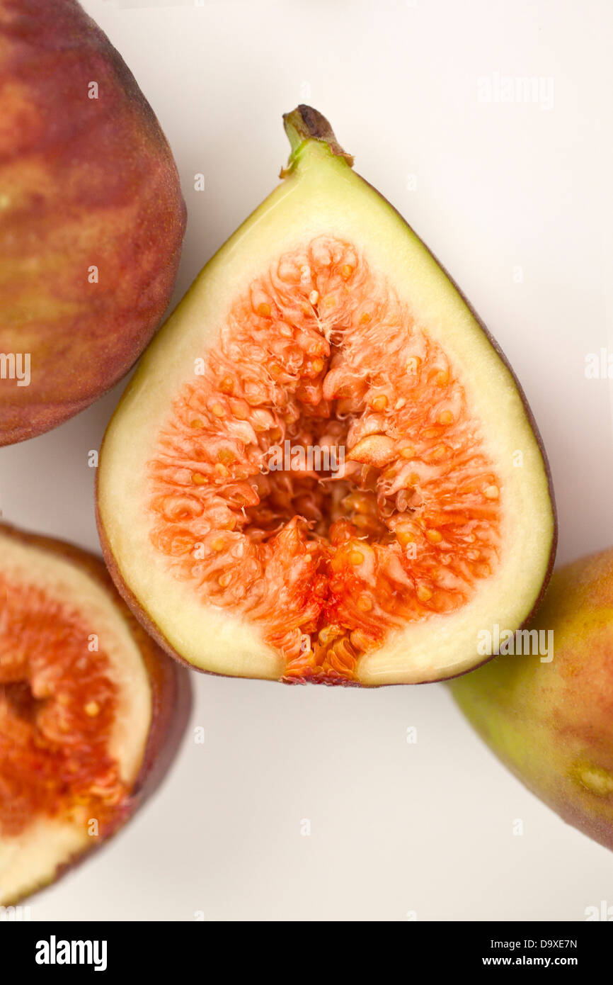Cut figs Stock Photo