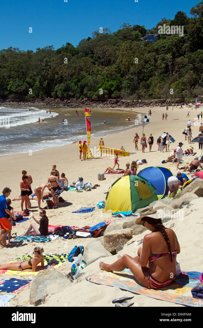 Noosa Beach Sunshine Coast Queensland Australia Stock Photo