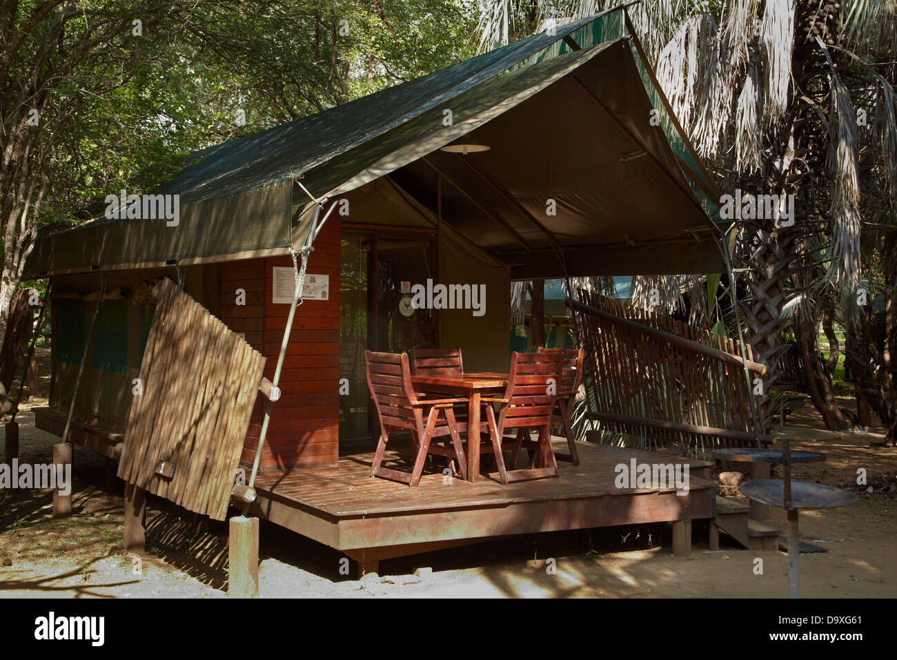 Permanent tent, Letaba Rest Camp, Kruger National Park, South Africa Stock  Photo - Alamy