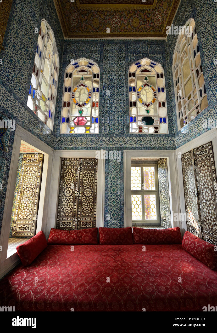 Turkey, Istanbul, Interior of Revan Pavillon Stock Photo