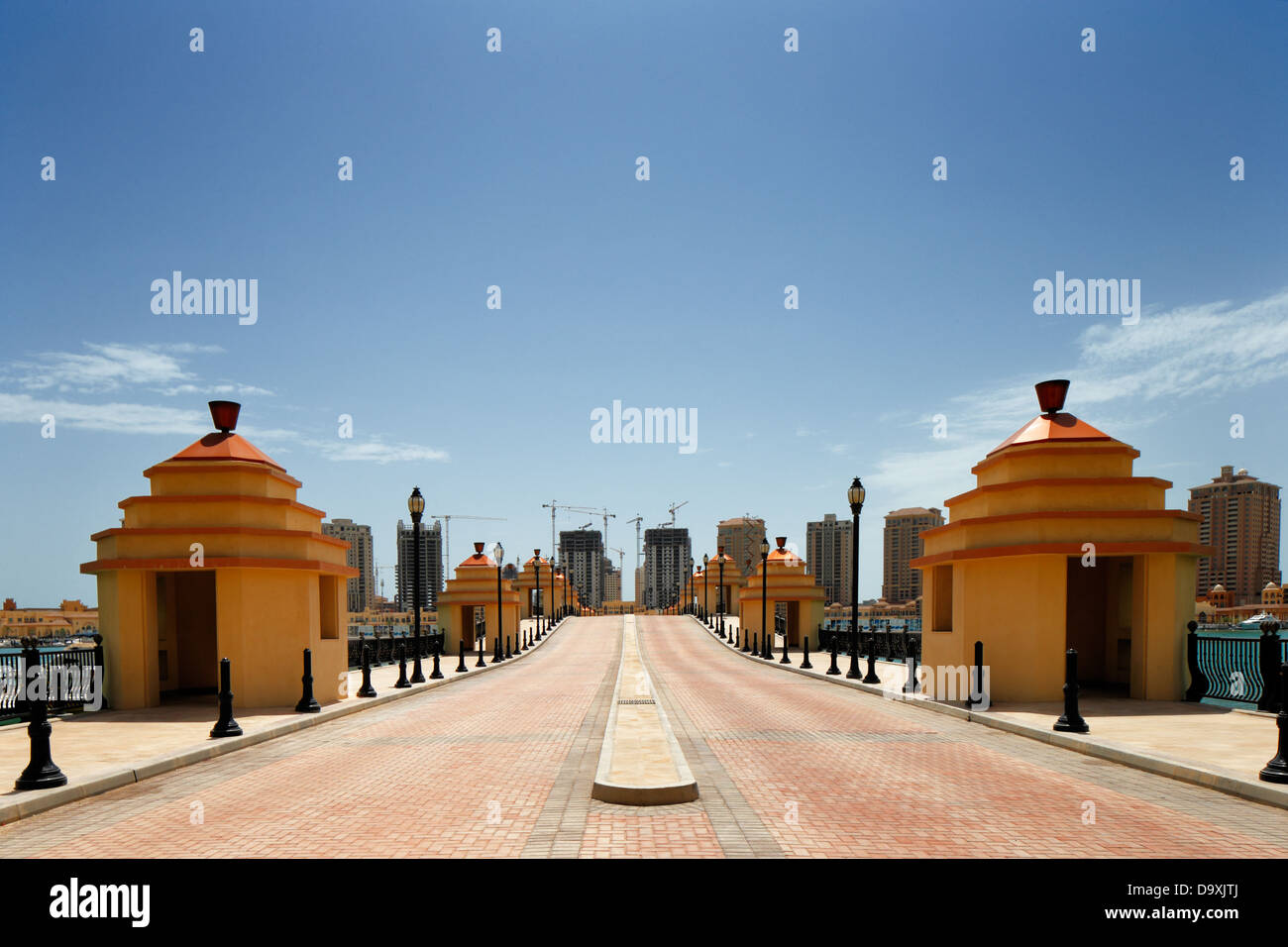 Sunset at pearl qatar in doha hi-res stock photography and images - Alamy