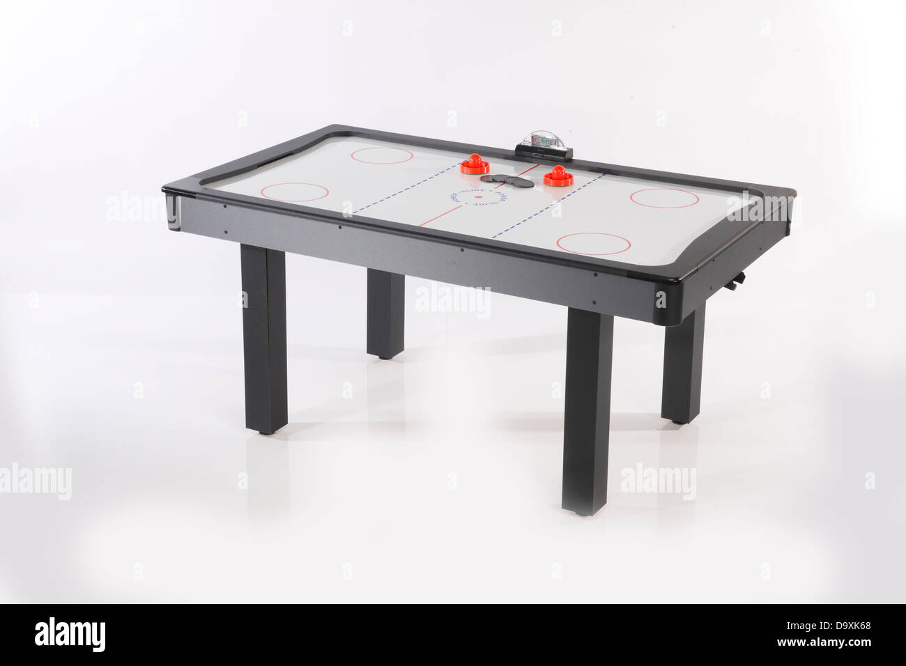 Air hockey table Stock Photo Alamy