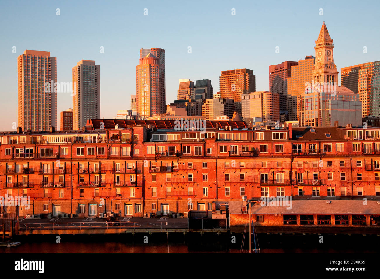 Commerce House Tower (built 1910) Boston Skyline condos below it