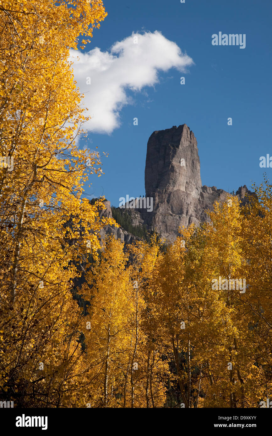 Chimney Peak Aspens Colors In The Uncompahgre National Forest 