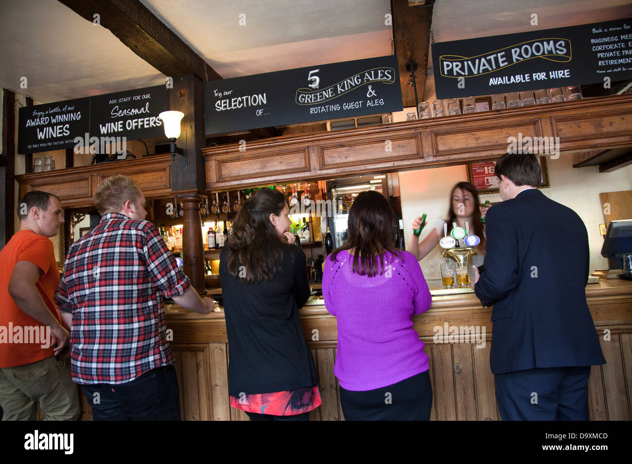 George Inn Pub in Southwark - London UK Stock Photo