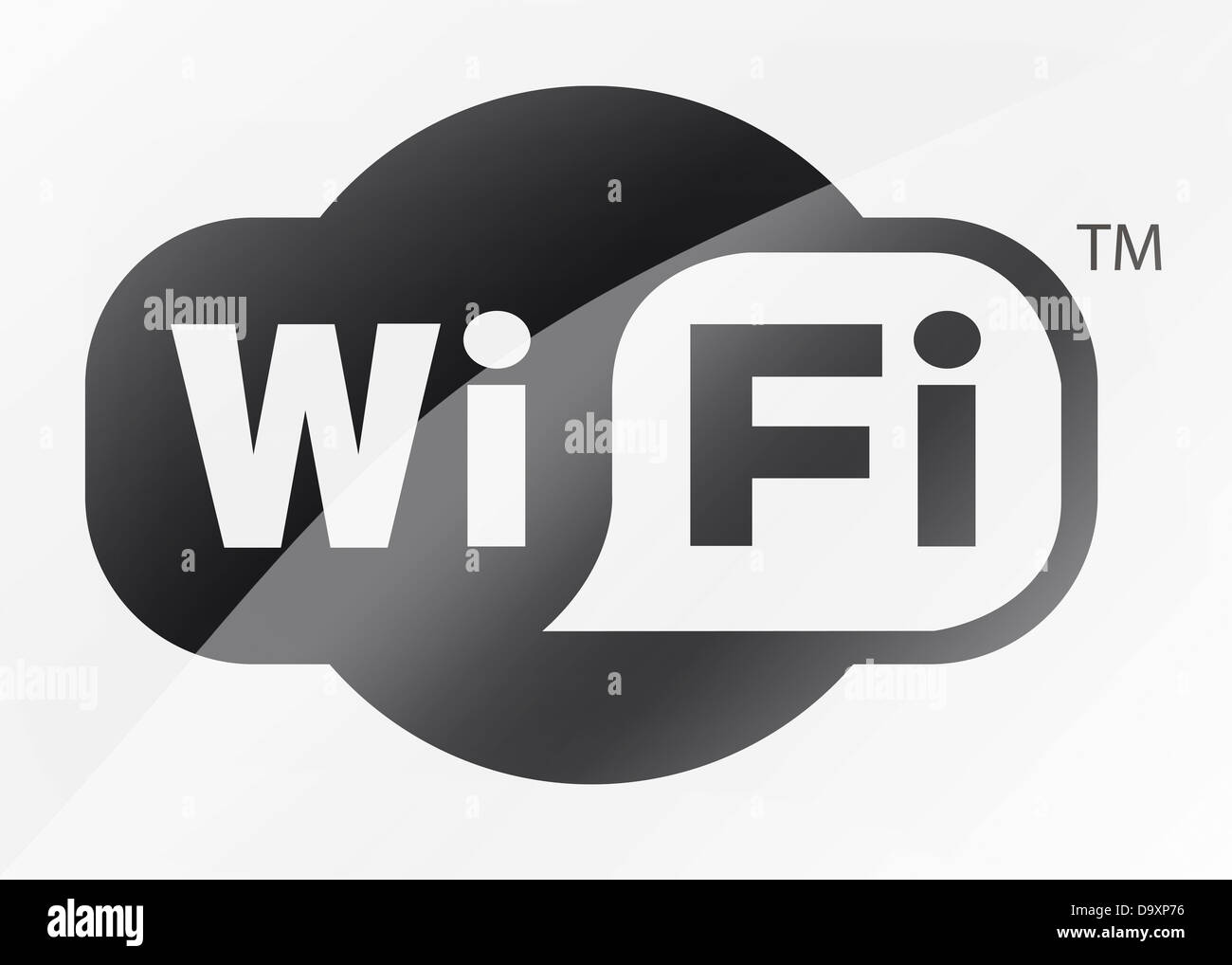 WiFi / Wi Fi logo symbol icon flag Stock Photo