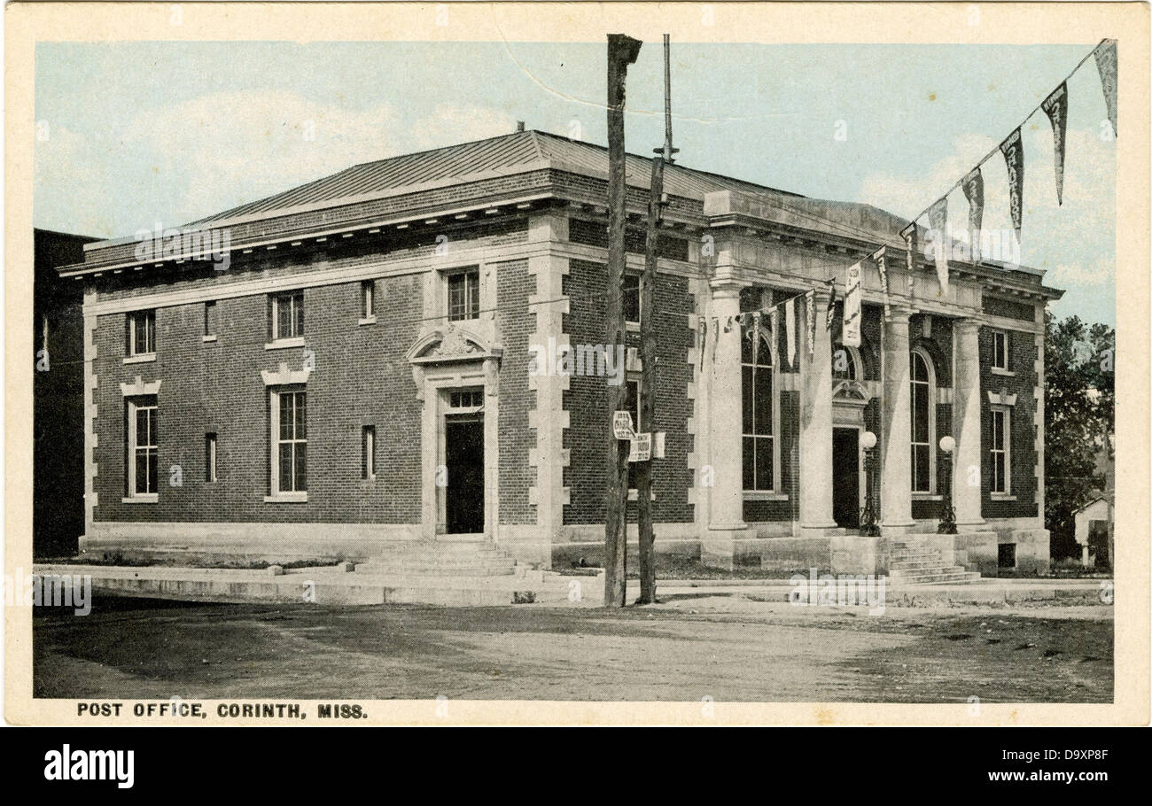 Post office, Corinth, Miss Stock Photo Alamy