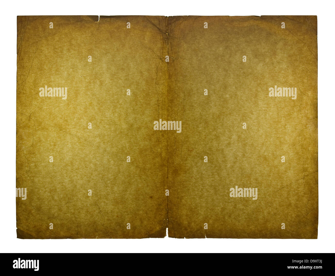 Old sheet of paper isolated on white Stock Photo Alamy