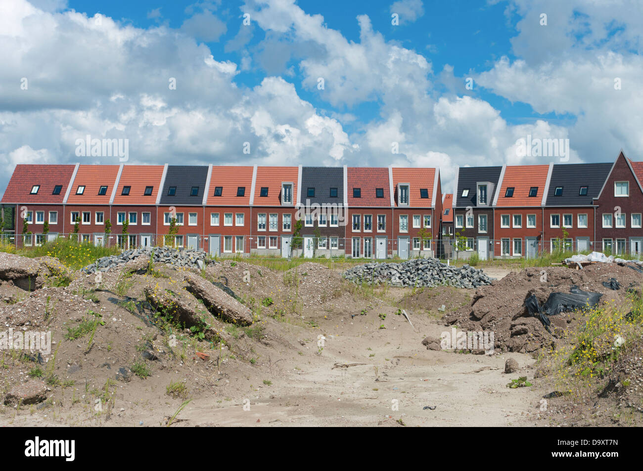 newly build modern houses in Almere, Netherlands Stock Photo Alamy