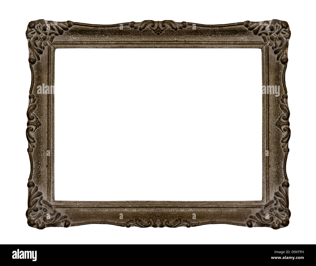 Antique picture frame isolated on white Stock Photo Alamy