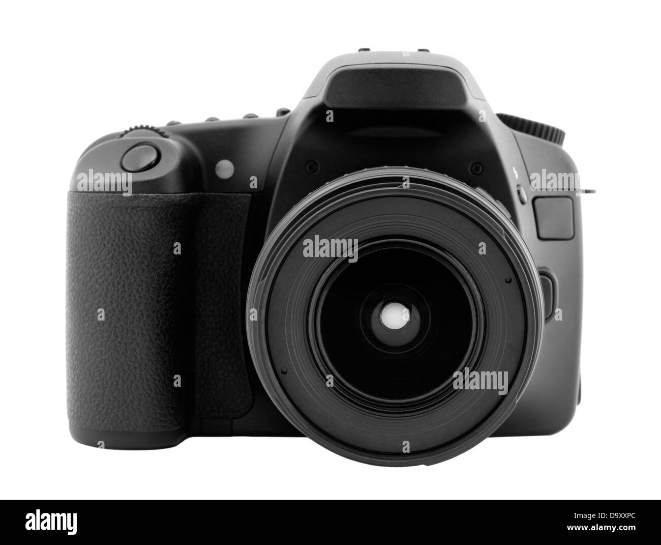 Digital camera with clipping path. Stock Photo