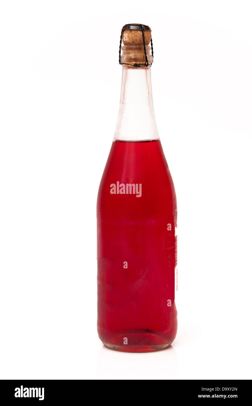 bottle of red wine on a white background Stock Photo Alamy