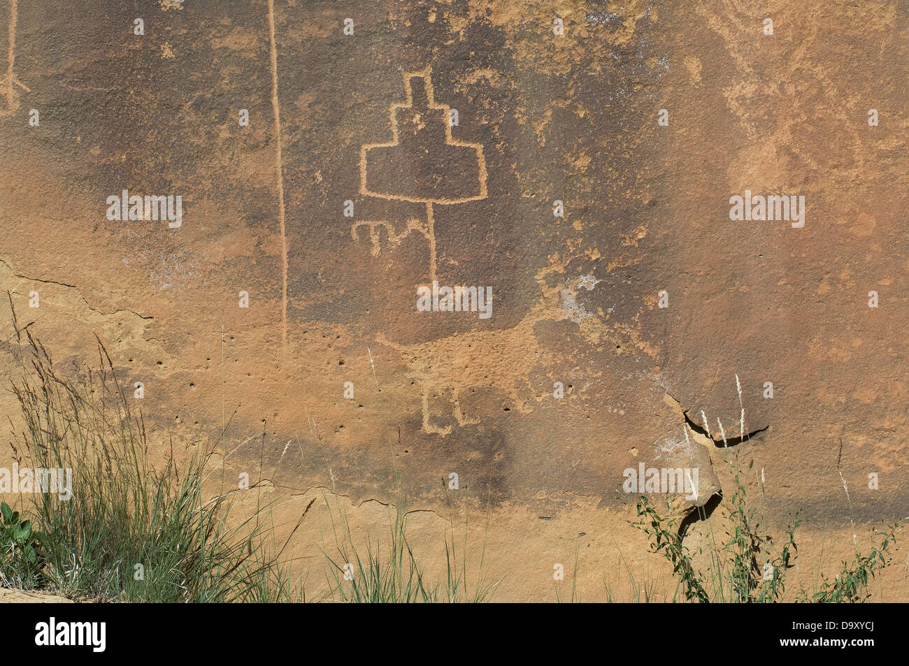 Cloud and animal petroglyphs in Lobo Canyon, Cebolla Wilderness, New