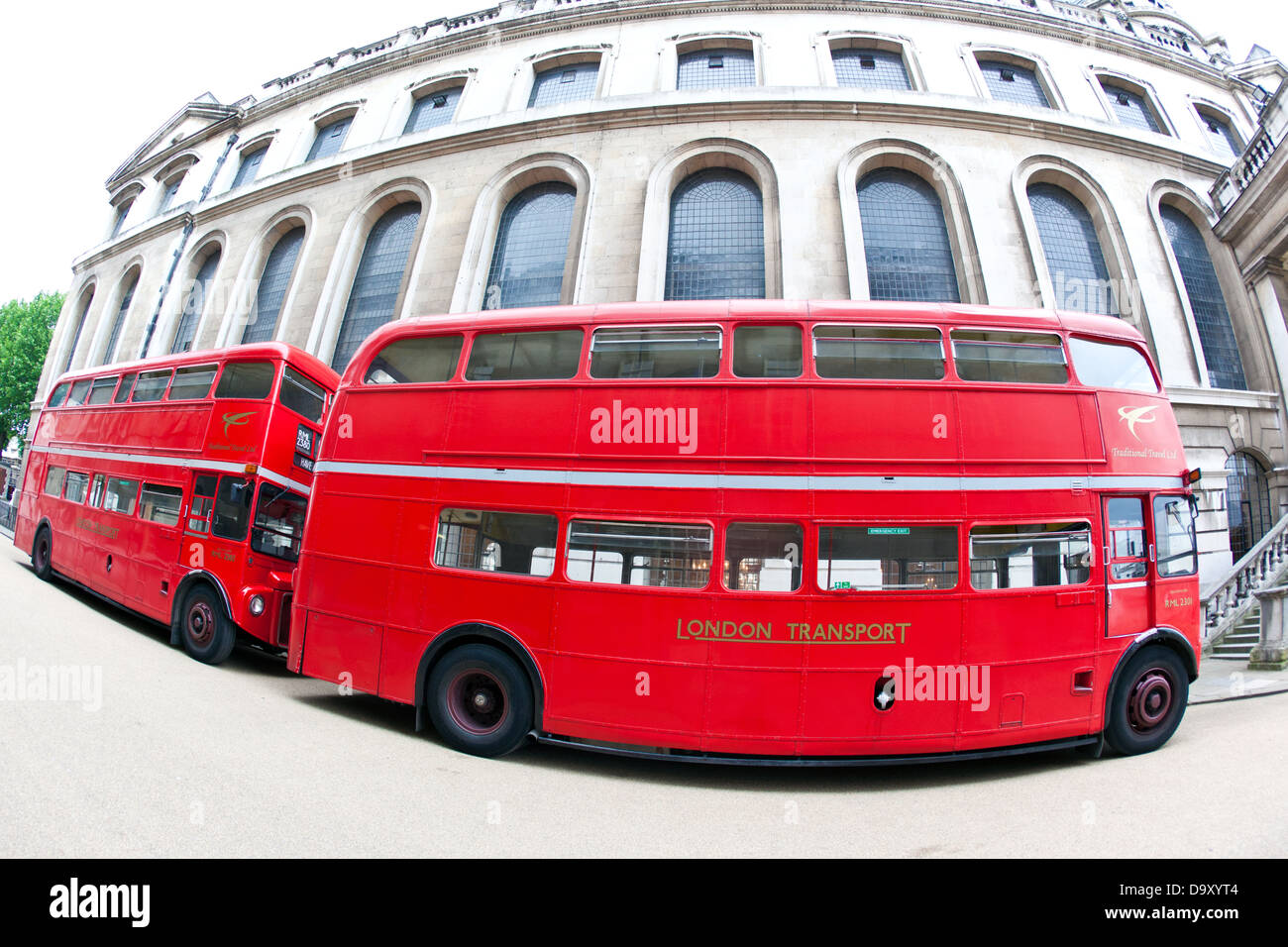 Red Routemaster London Bus UK Stock Photo