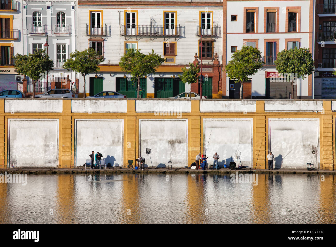 Triana District Waterfront By The Guadalquivir River In The City Of Seville Andalusia Spain Stock Photo Alamy