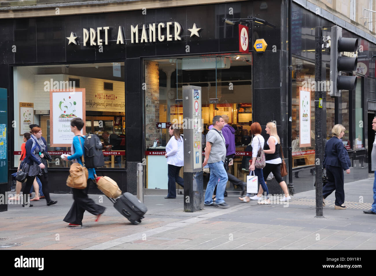 Pret a manger food shop in Gordon Street, Glasgow, Scotland, UK Stock