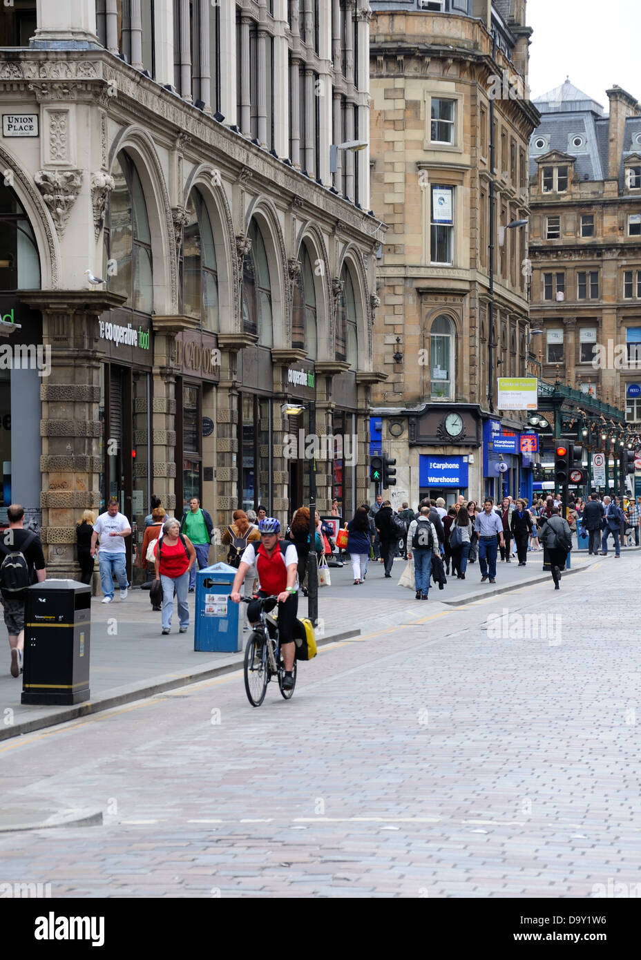 Cadoro building on Gordon Street Glasgow, Scotland, looking west. Stock Photo