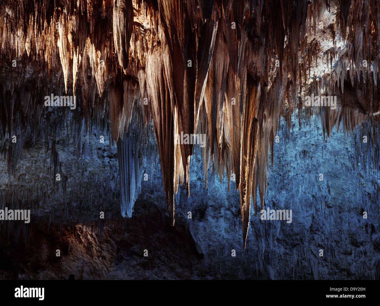 'The Chandelier' viewed from the far end of the Big Room, Carlsbad